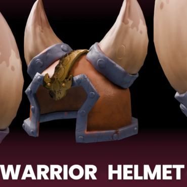 Optimized 3D game Asset - Warrior Helmet